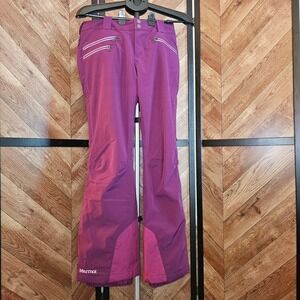Marmot Womens Ski Snow Pants Purple Waterproof Insulated Pockets Small